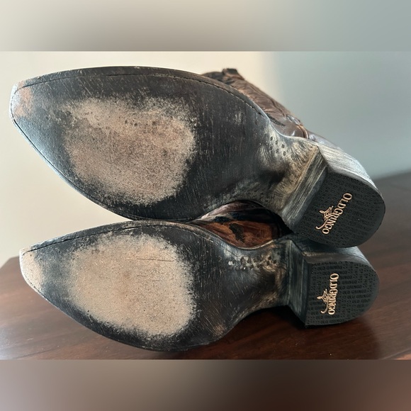 LIKE NEW Old Gringo Nicolette Black & Brown Boots - Picture 7 of 8